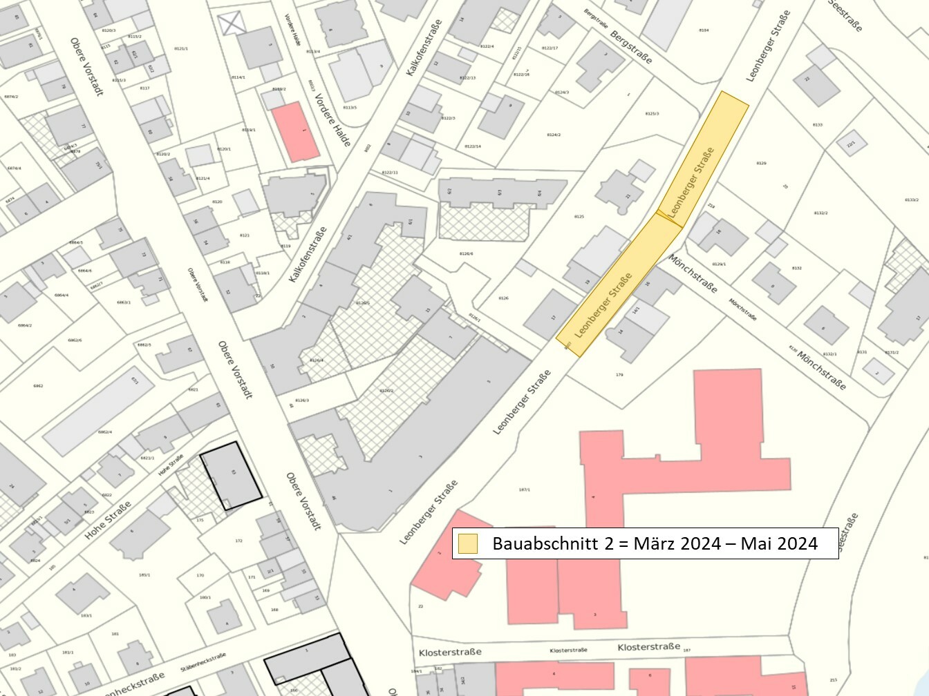 Jetzt ist der zweite Bauabschnitt in der Leonberger Straße dran. Bild: Stadtwerke Sindelfingen