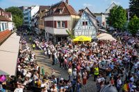 Die deutschen Fans auf dem Sindelfinger Wettbachplatz kamen beim Spiel gegen Ungarn voll auf ihre Kosten.