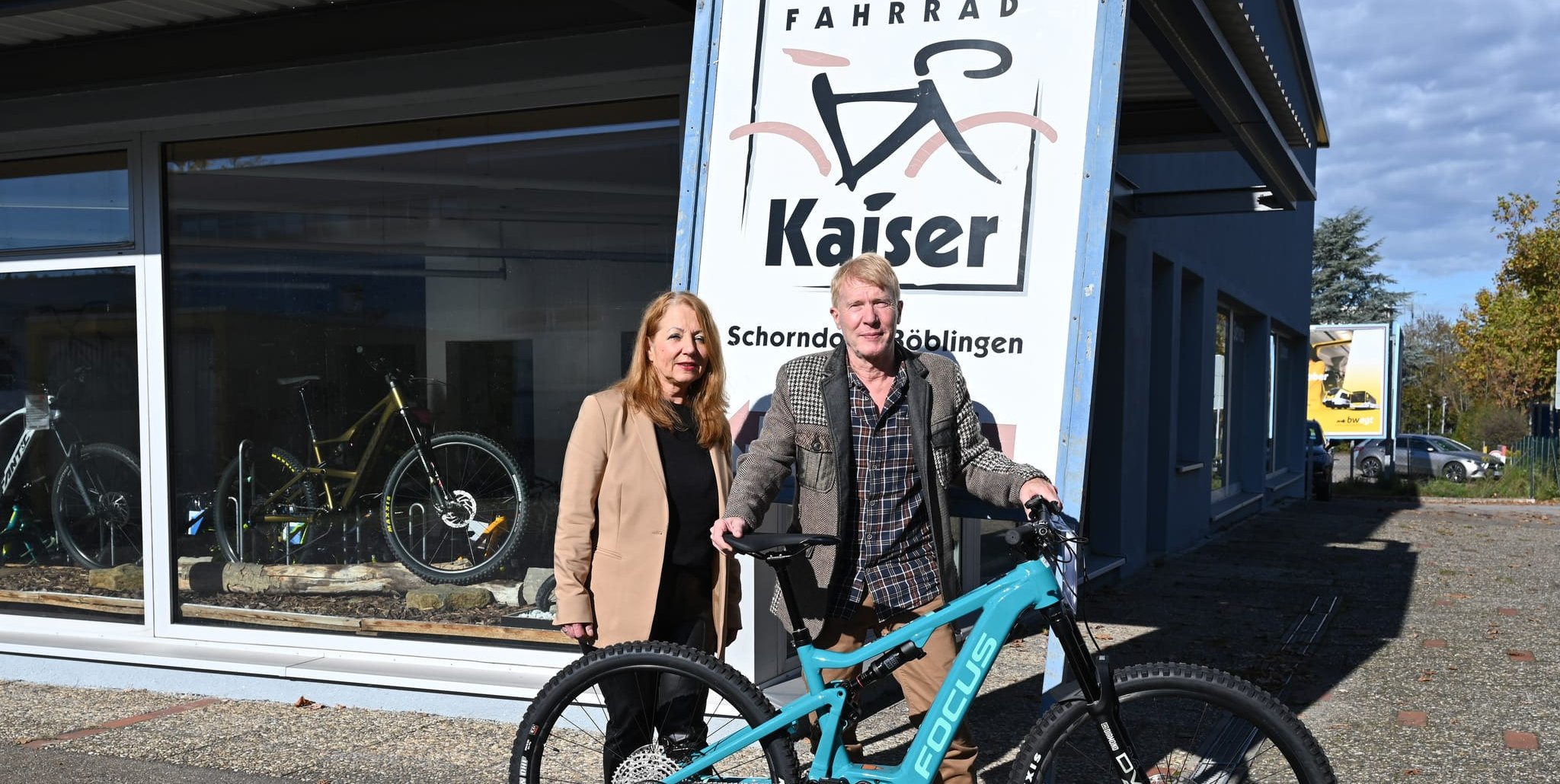 Mathias und Martina Kaiser schließen ihr Fahrradgeschäft auf der Böblinger Hulb.