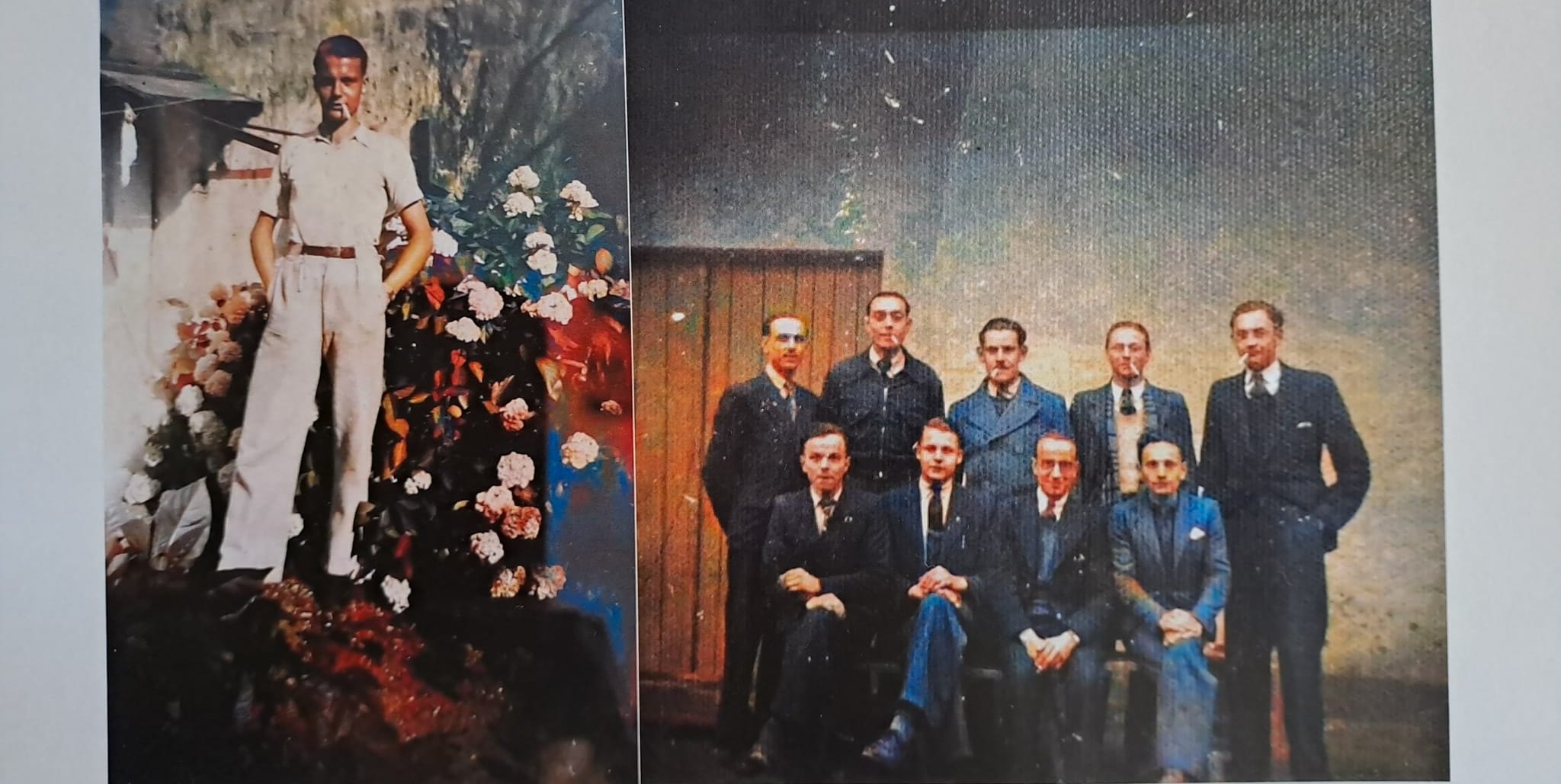 Jan Wilmer (links) aus dem niederländischen Delft leistete von 1943 bis 1945 Zwangsarbeit in der Möbelfabrik von Heinrich Einsele in der Holzgerlinger Gartenstraße.