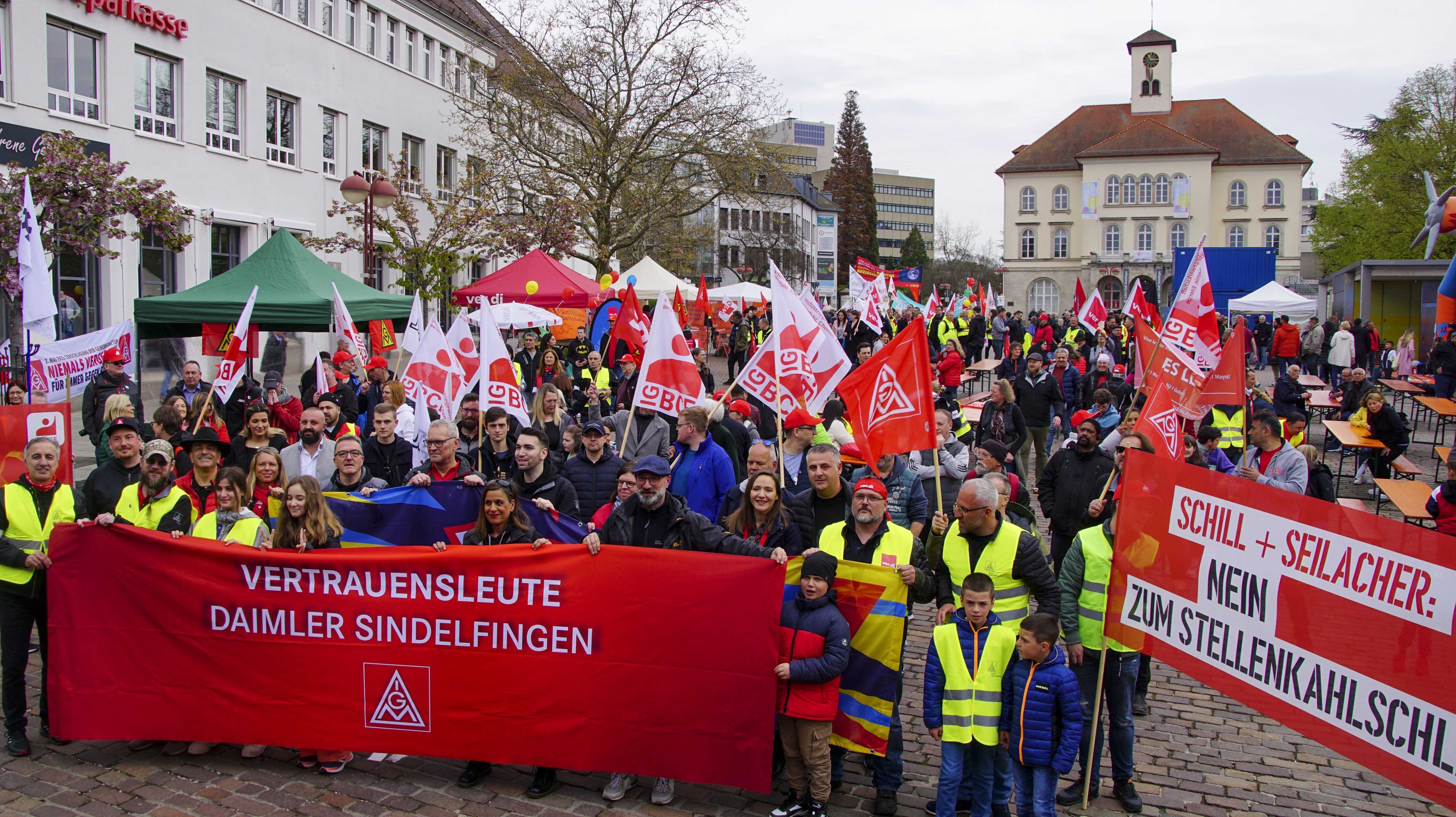 Letztes Jahr war die Maikundgebung gut besucht.