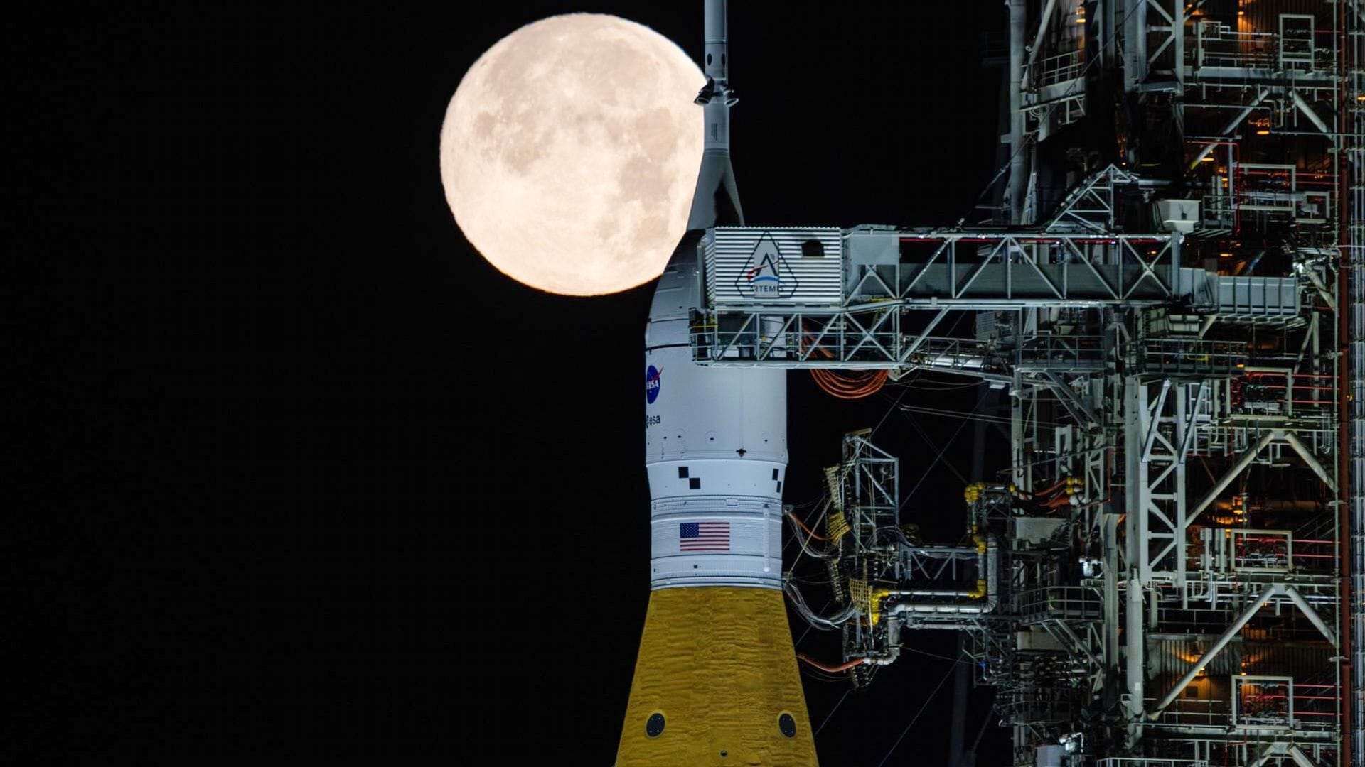 Mit der Mission "Artemis 2" sollen vier Astronauten bald in Richtung Mond fliegen. (Archivbild)