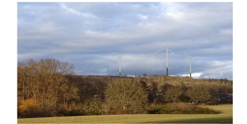 Indikative Visualisierung „Windpark Sindelfingen Nord“.