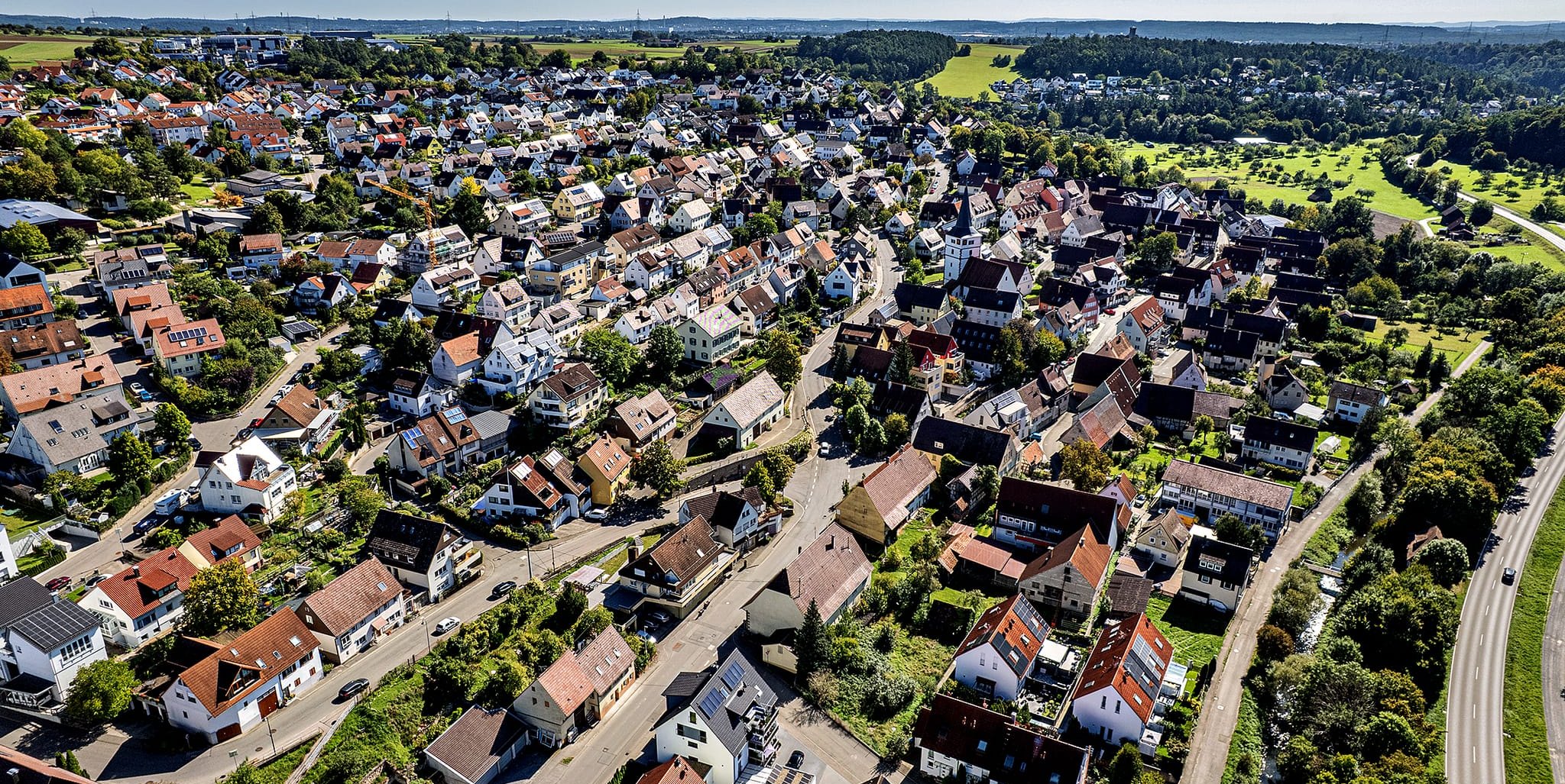 Die Ortsdurchfahrt Döffingen (von der Kirche bis zum Gewerbegebiet) wird ab Ende Oktober saniert.