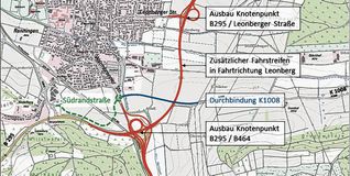 So ist die Situation am Renninger Südrand von Magstadt kommend.