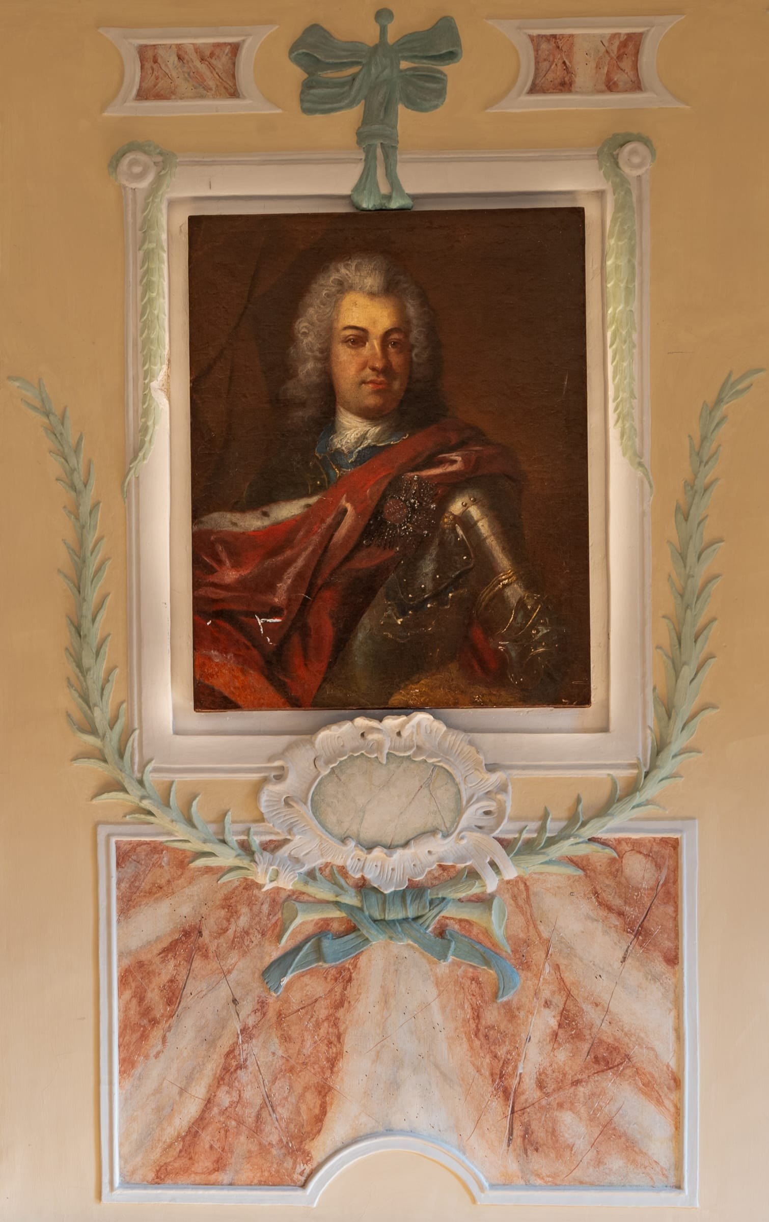 Laut den Recherchen von Dr. Thomas Freller zeigt das Gemälde den Comte de Bavière.