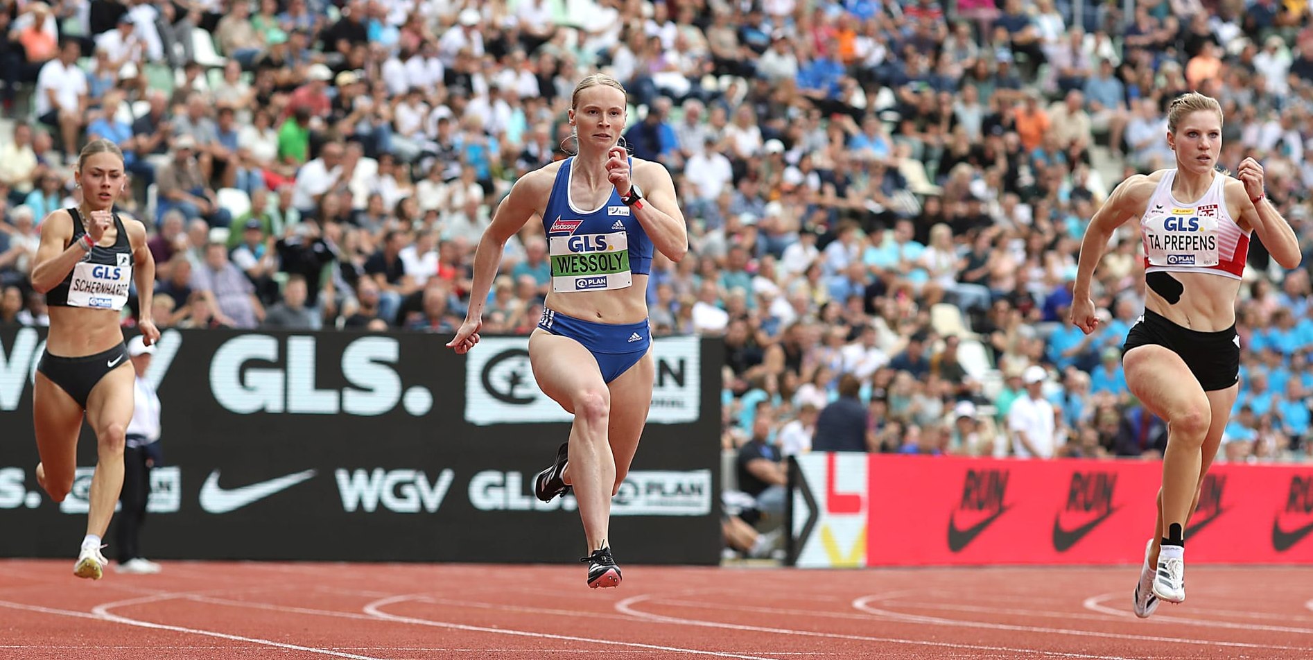 Jessica-Bianca Wessolly sprintet in Dresden zu DM-Silber.