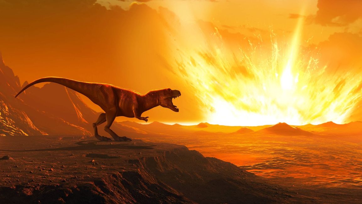 Vor 66 Millionen Jahren schlägt ein Asteroid auf der Halbinsel Yucatán im heutigen Mexiko ein. Das Inferno und der anschließende globale Winter führen zu einem Massensterben.