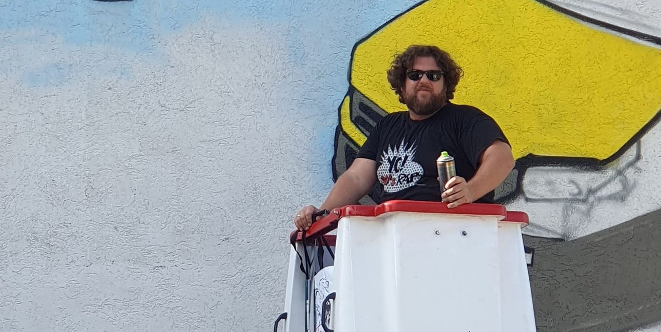 Bis auf sechs Metern Höhe geht es für Max Frank hinaus.Bild: Wegner