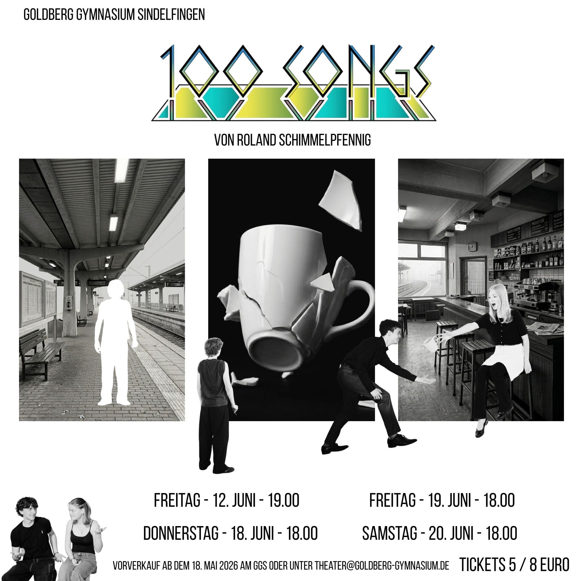 Das Plakat für das neue Theaterstück am Goldberg-Gymnasium.