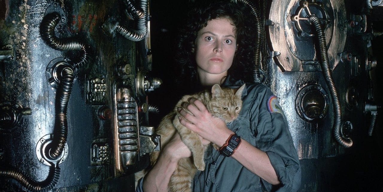 Sigourney Weaver wartet auf das „Alien“.