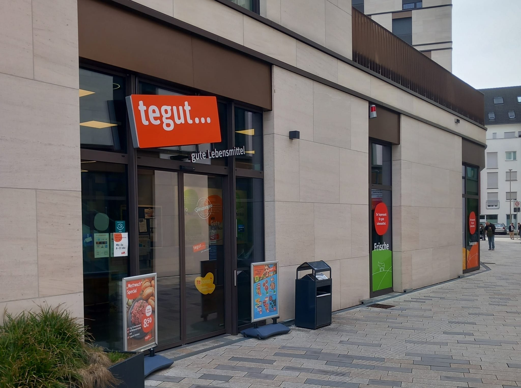 Die Tegut-Fiiale in der Wolfgang-Brumme-Allee 3 im „Pulse“ in Böblingen. 	Bild: Krauter