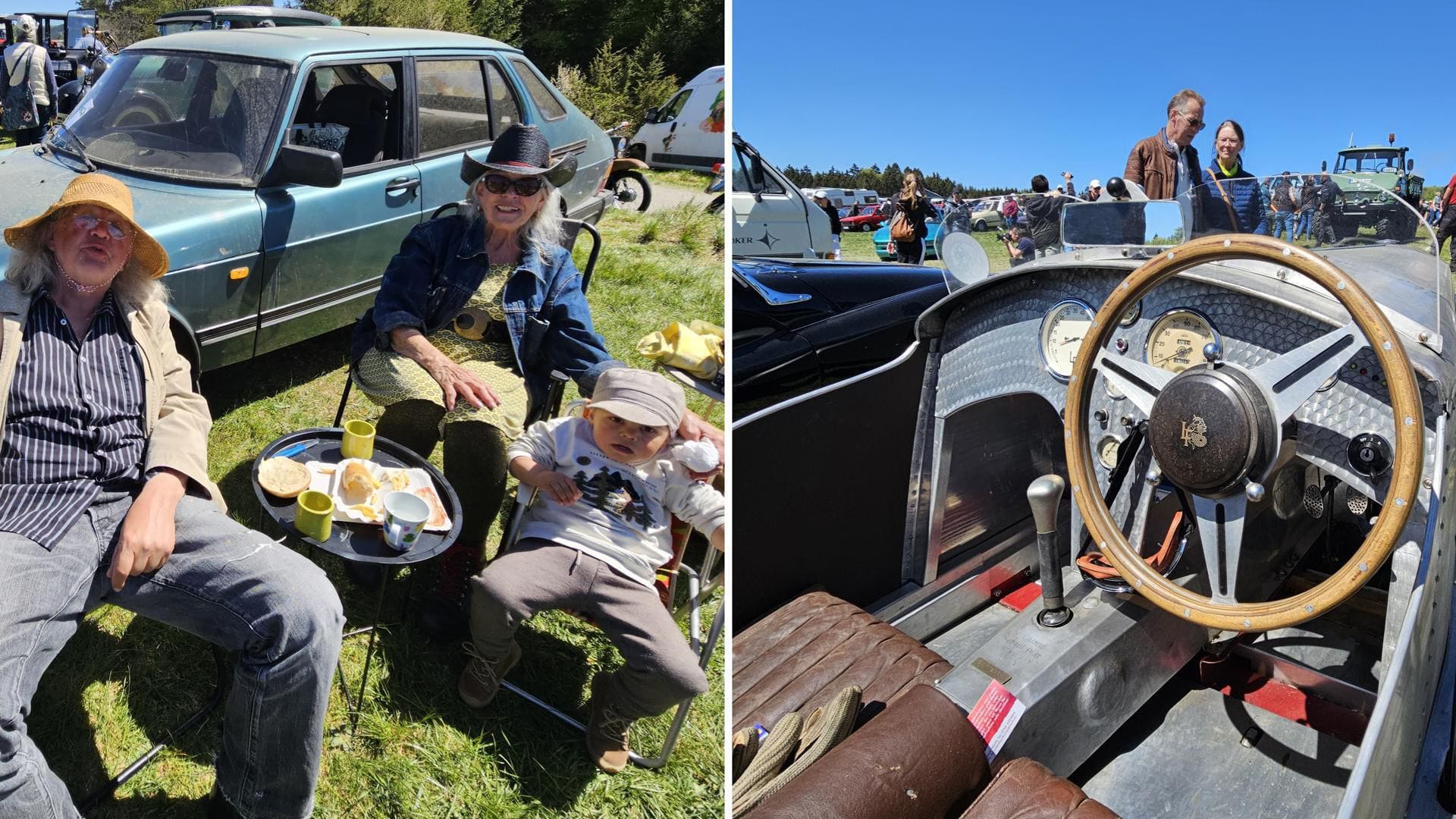 Das Oldtimertreffen zieht Jung und Alt an.