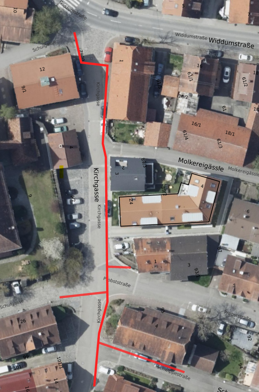 Das betroffene Gebiet.
