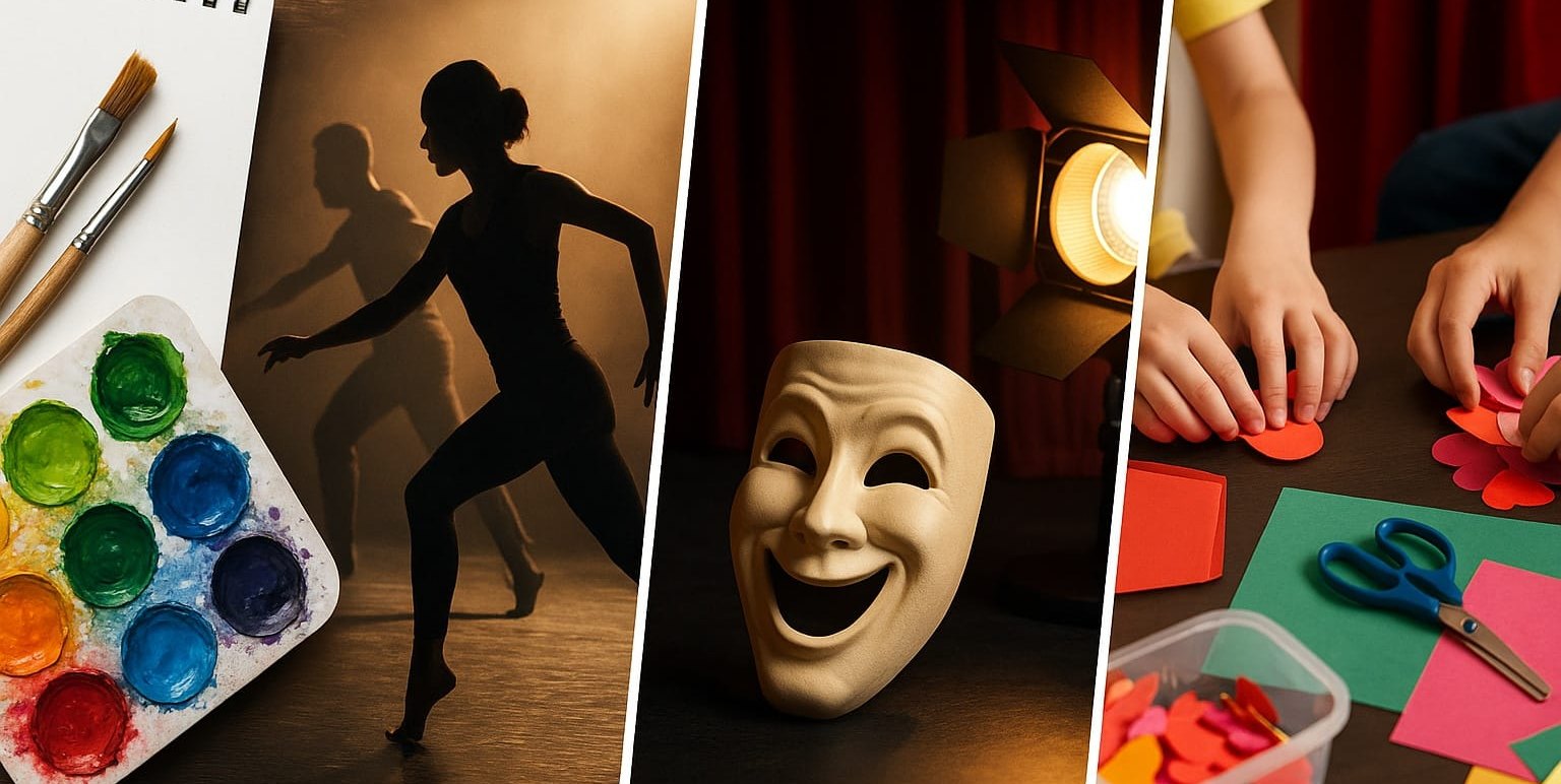 Von Malerei und Tanz über Theater bis zu Werkstätten für Kinder bietet das neue DAT-Programm Kultur zum Mitmachen und Erleben. Bild: ChatGPT