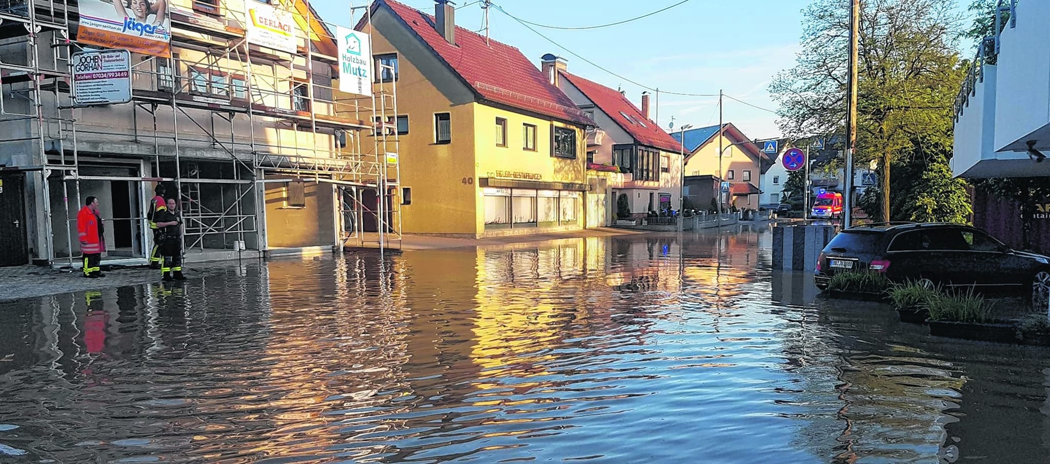 2018 war Land unter in Ehningen.