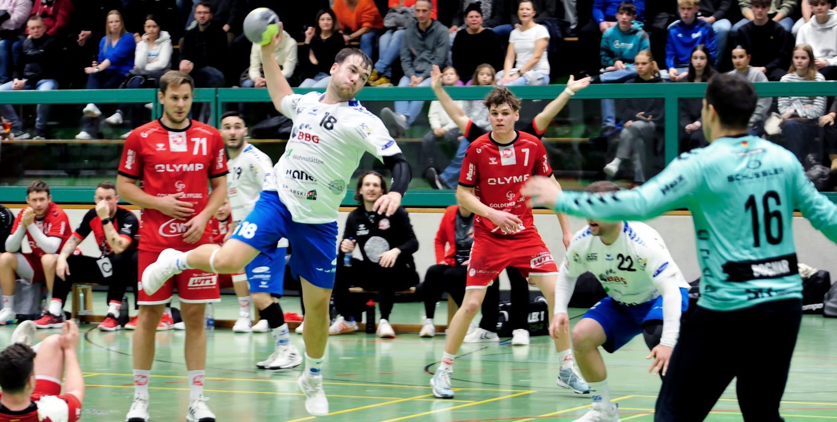 Tim Negler verdiente sich in einem durchwachsenen HSG-Team vom Trainerteam die Bestnote.