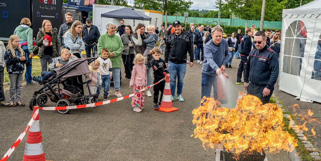 Feuer richtig bekämpfen: Am Sonntag gab es dazu fachmännische Tipps.