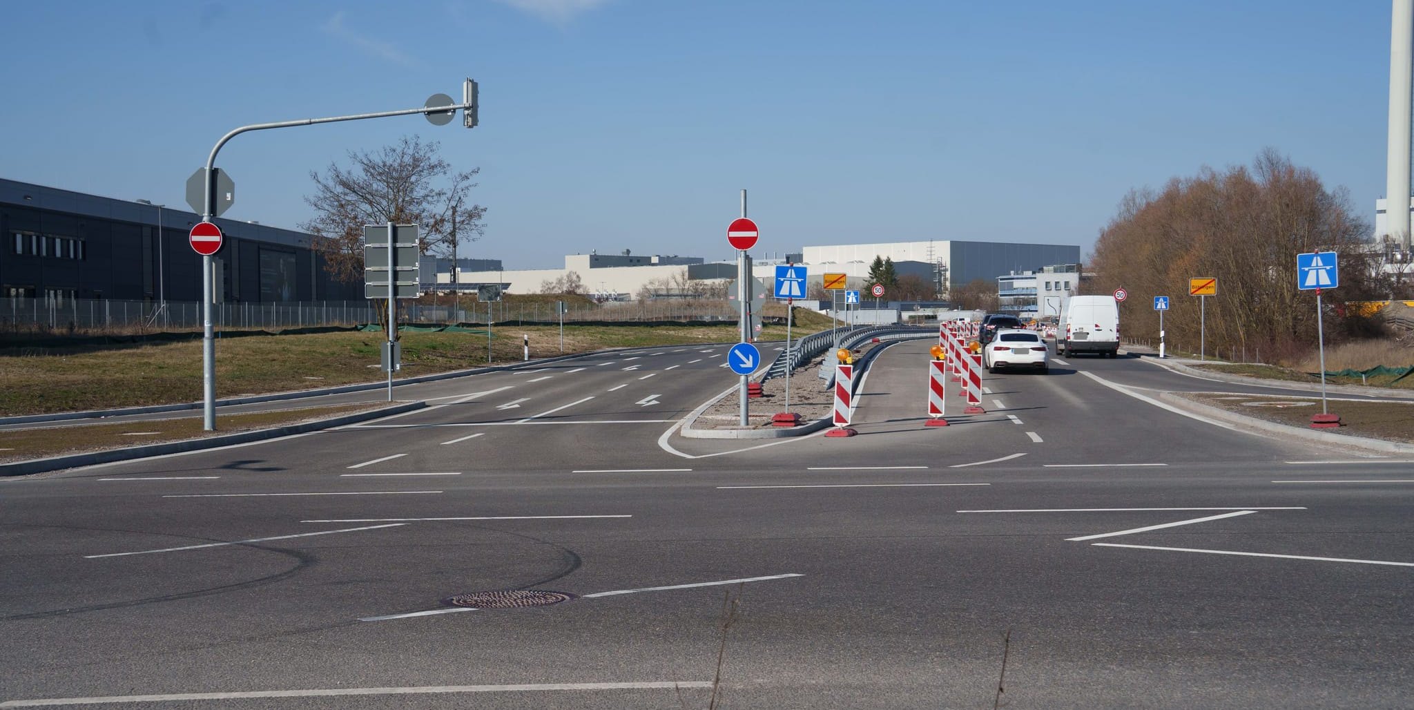 Die A81-Ausfahrt am Flugfeld wird ab dem 11. April gesperrt.