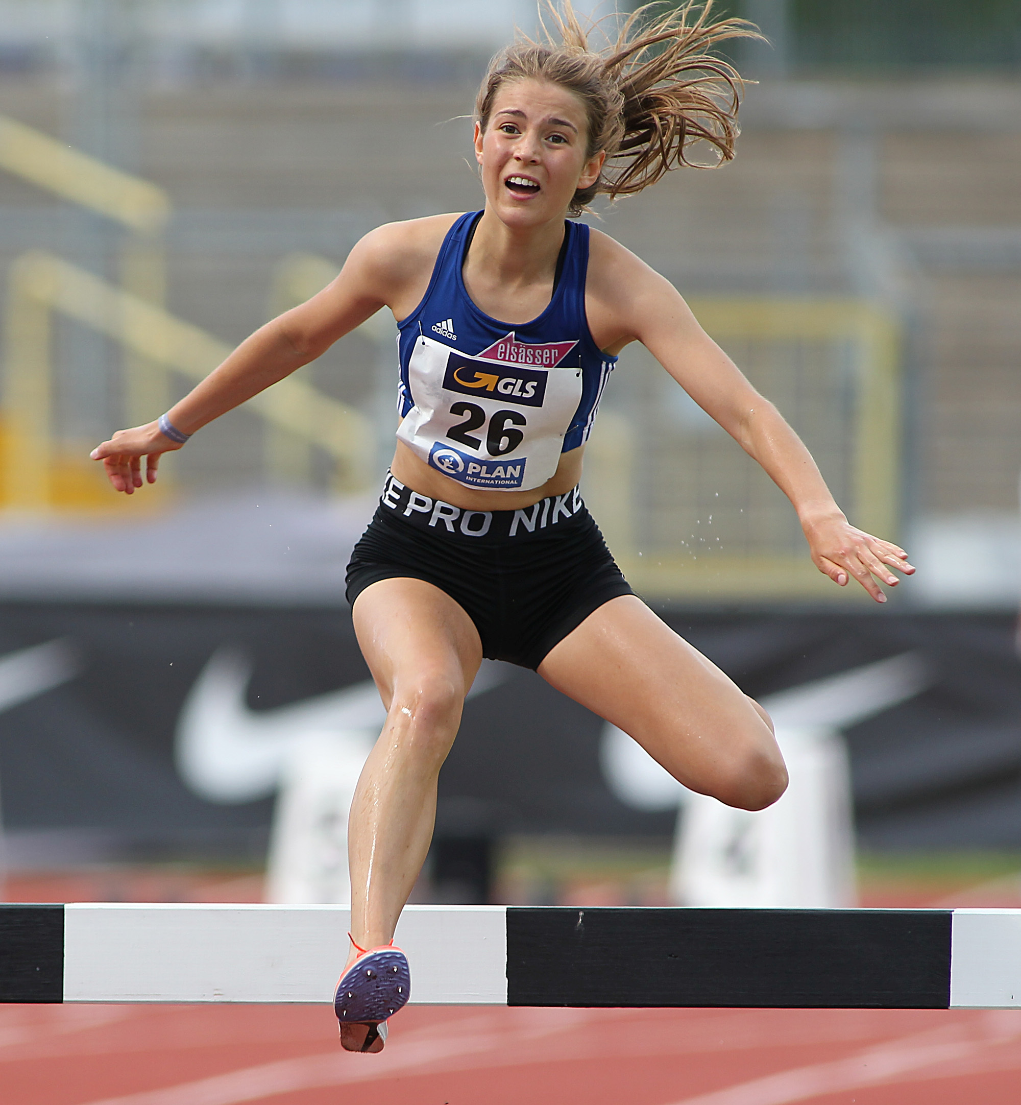 Kim Bödi hat bei der U23-EM das Finale über die 3000 Meter-Hindernis erreicht. Bild: Görlitz