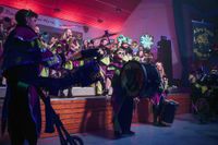 Fasnets-Warm-Up in Aidlingen.