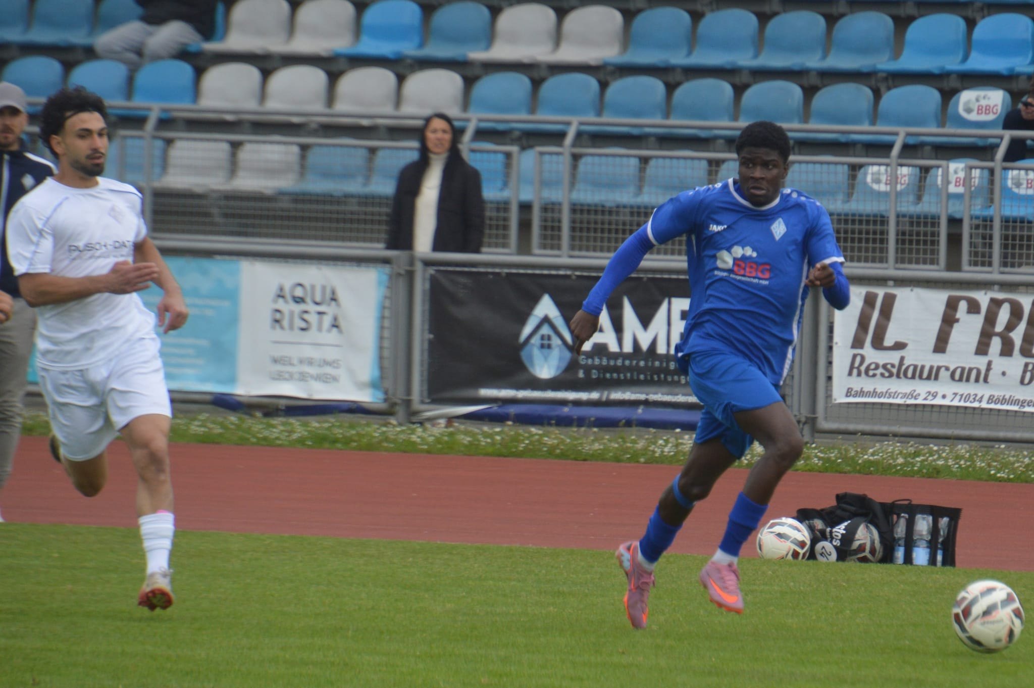 Oliab Calemba brachte seine SV Böblingen beim MTV Stuttgart mit dem Ausgleichstreffer zurück ins Spiel.