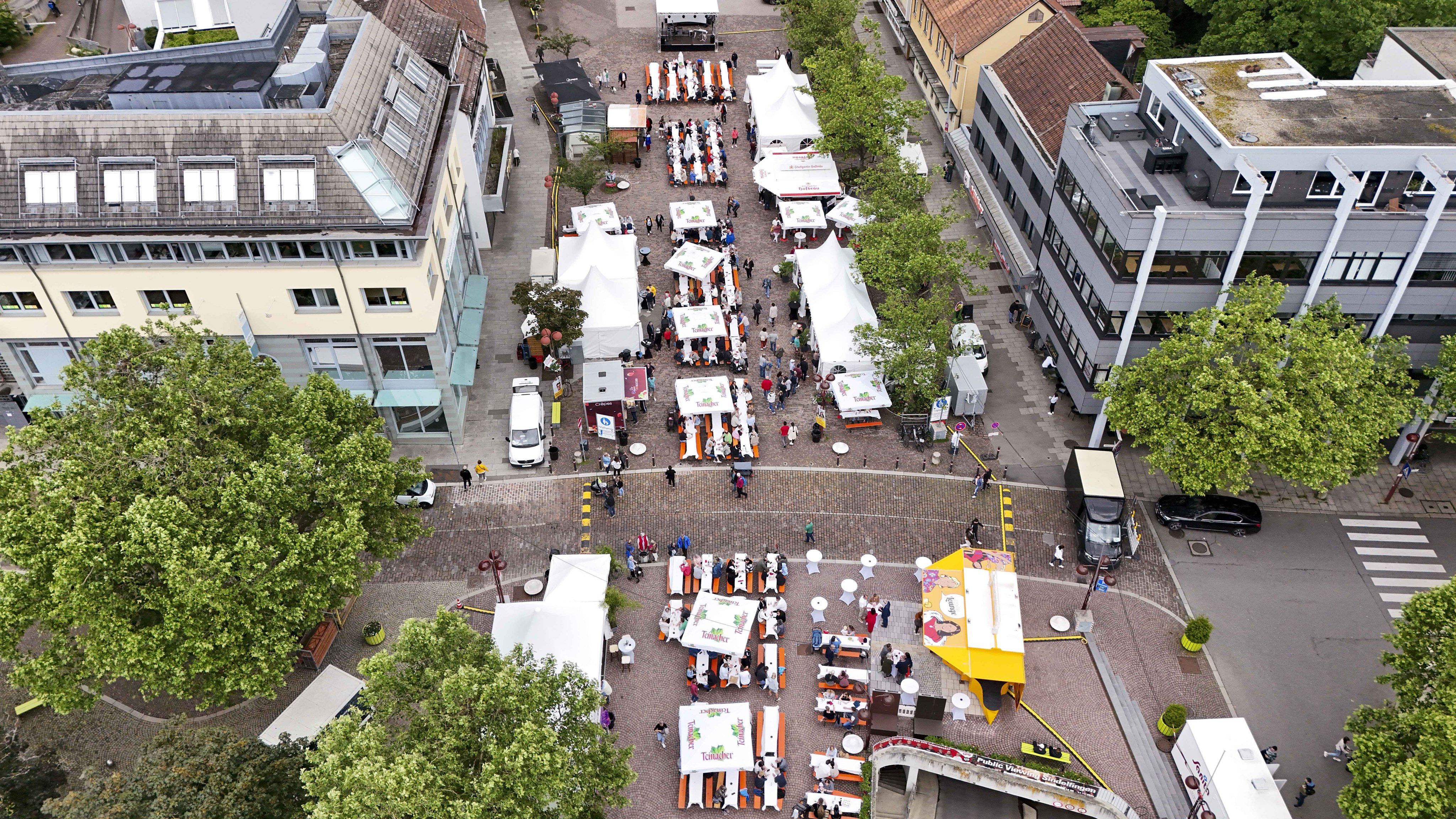 Der Schlemmermarkt aus der Vogelperspektive.