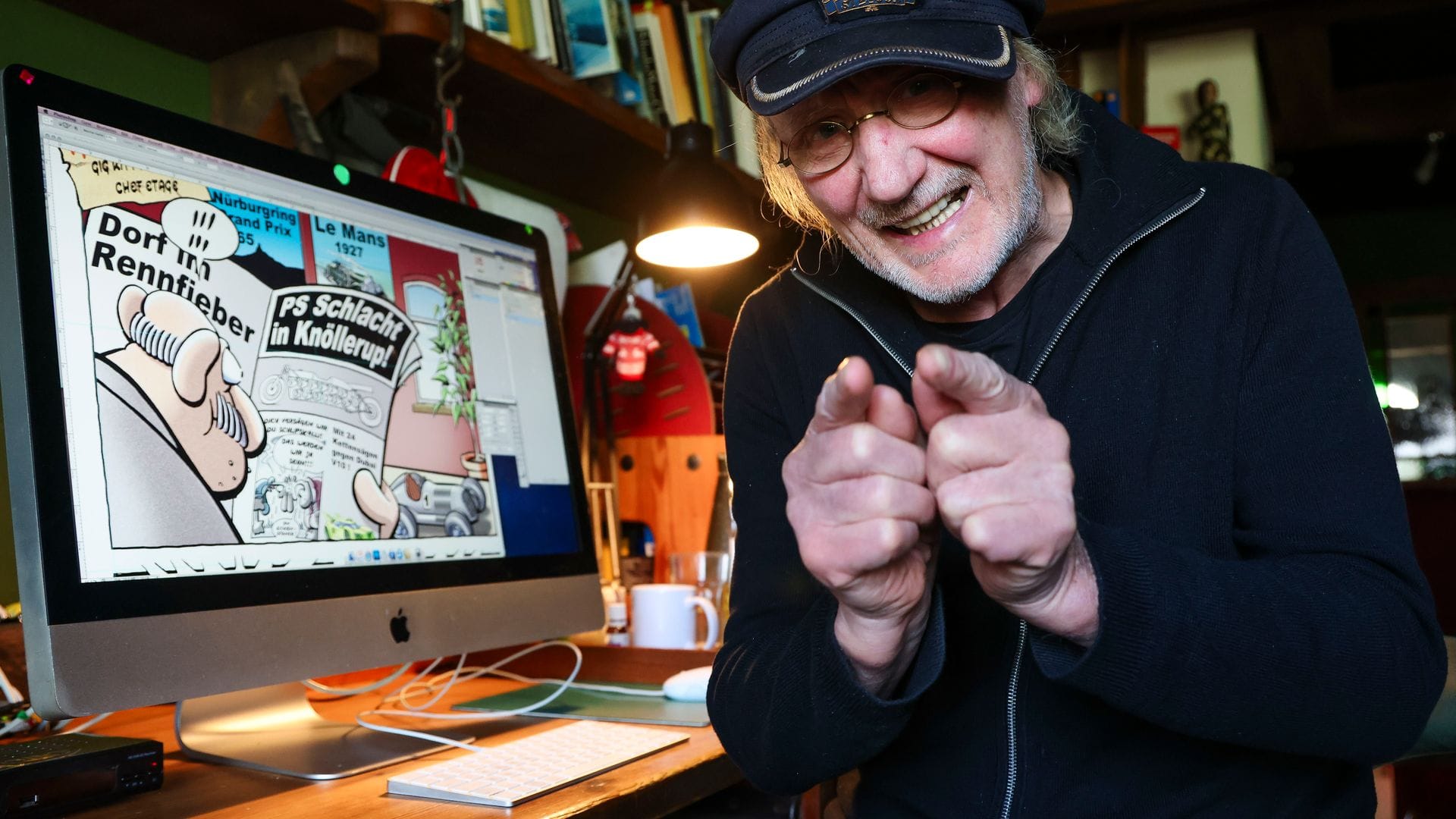 Comiczeichner Rötger Feldmann ("Brösel") wird 75 Jahre alt. (Foto Produktion)