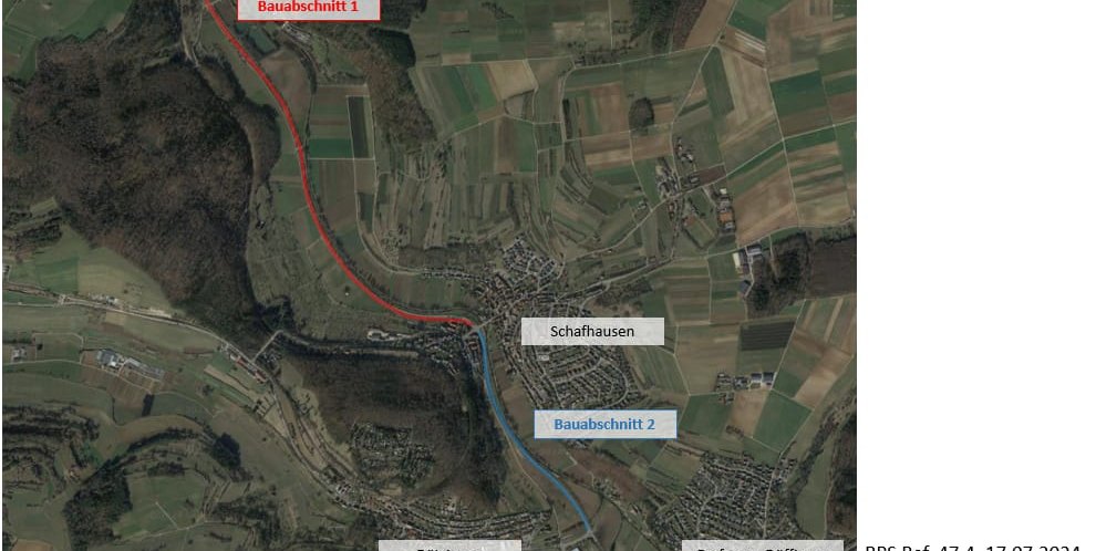 So sehen die Bauabschnitte zwischen Weil der Stadt und Döffingen aus.