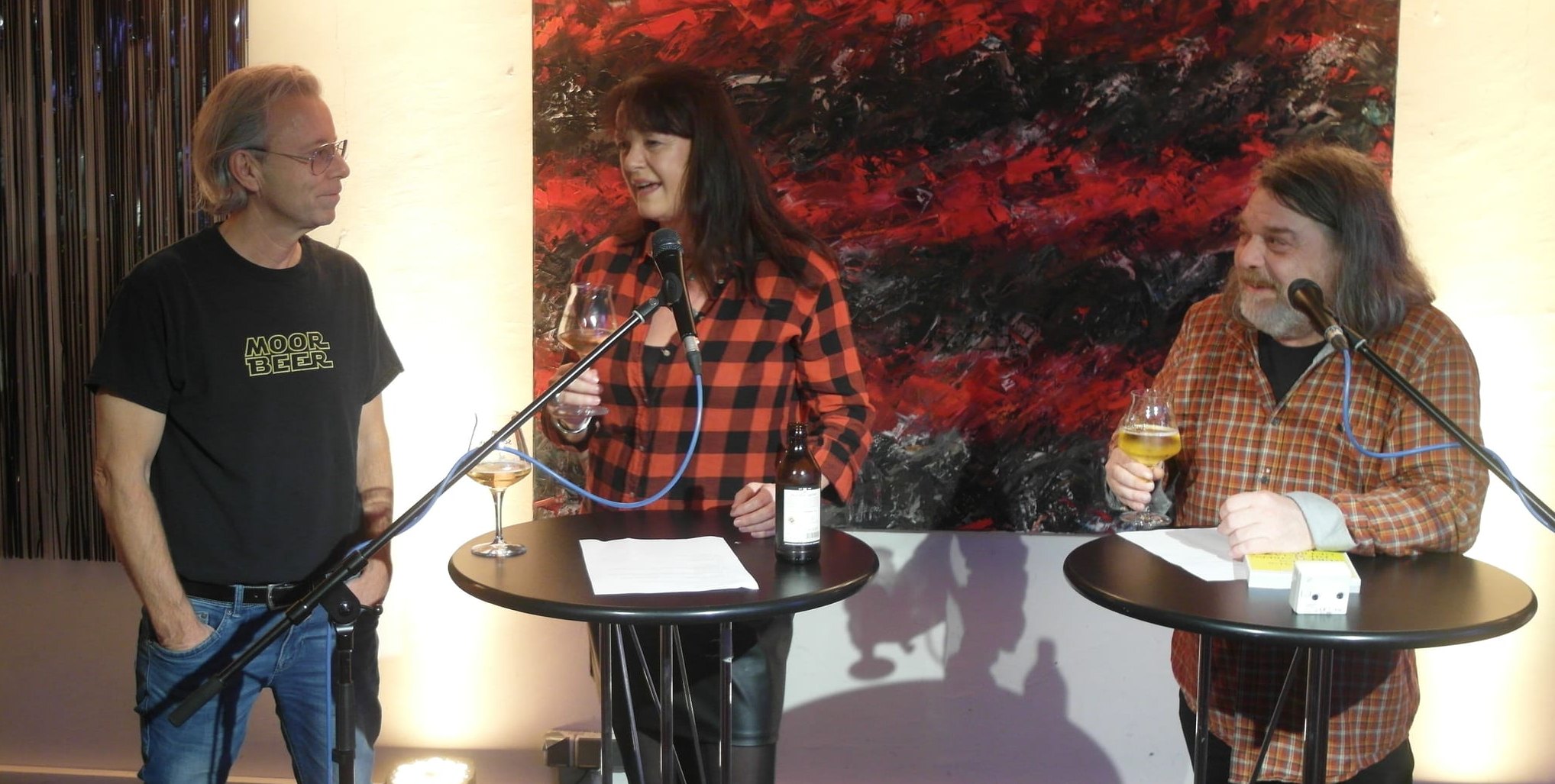 Werner und Kerstin Dinkelaker (von links) mit Martin Droschke.