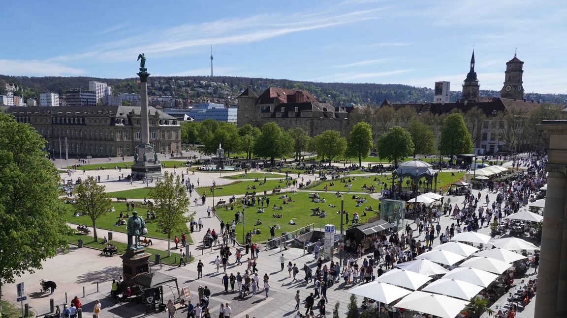 Auch in Stuttgart werden in den kommenden Tagen Temperaturen deutlich über 30 Grad erwartet.