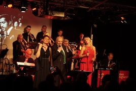 Nadine Wagner (von links), Jörg Gebhardt und Friederike Nößner sangen als Zugabe beim Swinging Spring als Vokaltrio.
