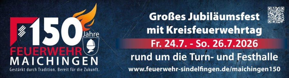 Die Maichinger Feuerwehr brennt schon für das Festwochenende.