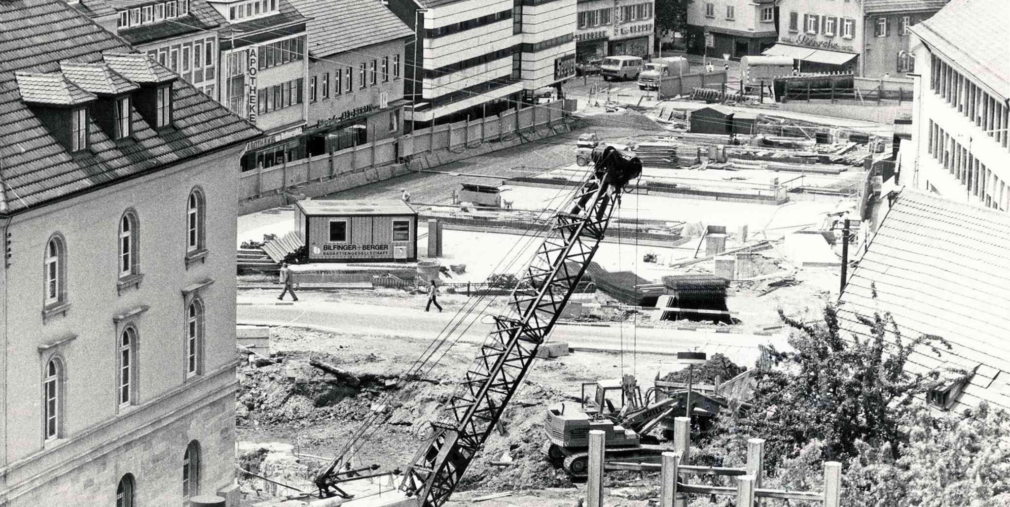 Die Tiefgarage Marktplatz wurde 1981/82 erbaut.