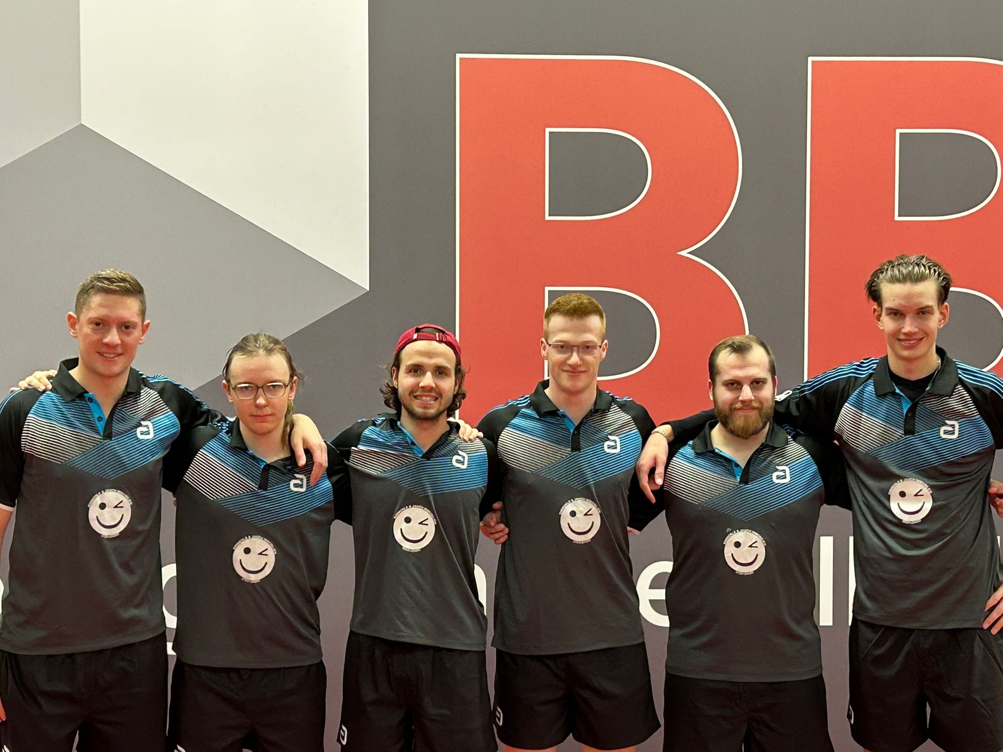 Die Böblinger Tim Kimmerle, Pascal Timke, Luis Hornstein, Jan Kronich, Marcel Trampitsch, Florian Lukas (von links) können doch noch gewinnen. Bild: z