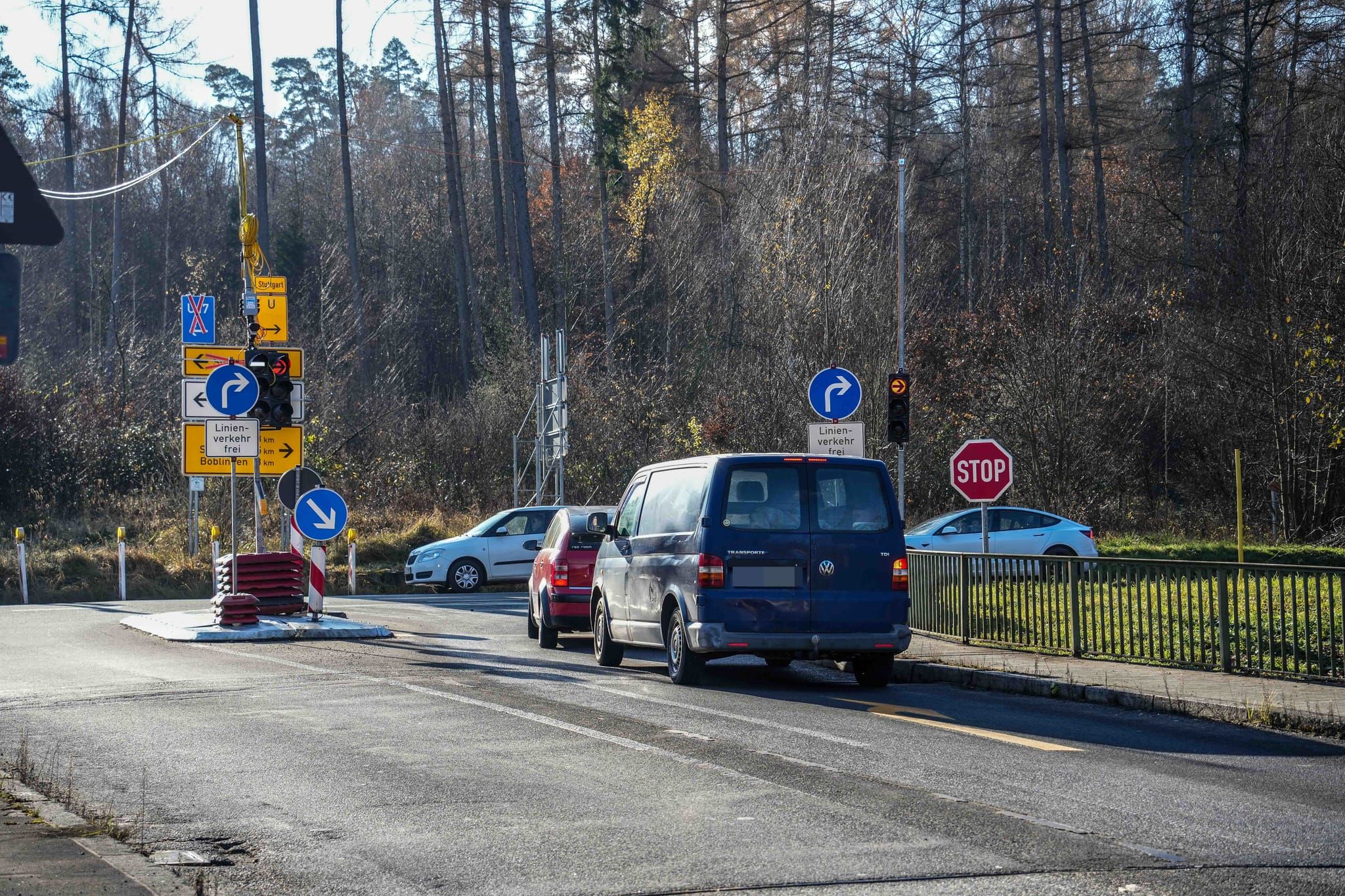 Umgebauter Knotenpunkt