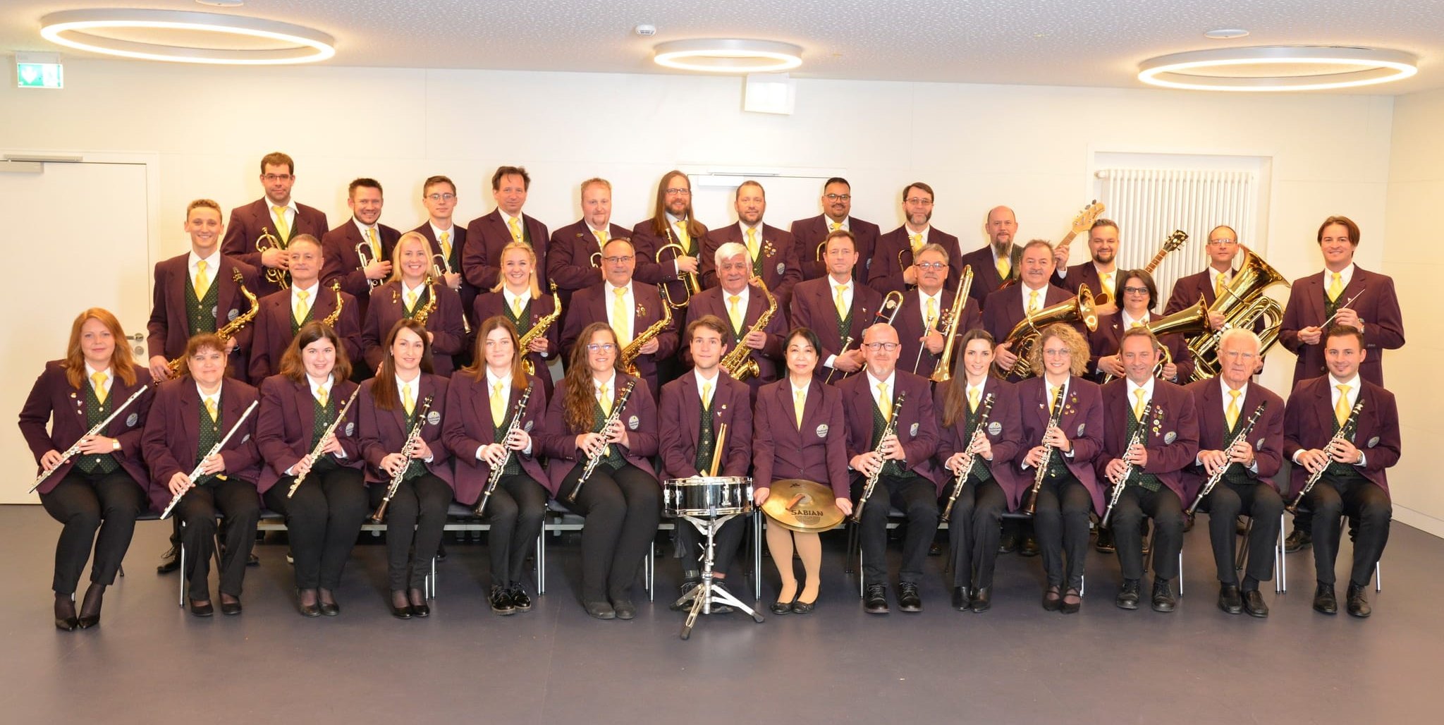 Verabschieden sich bald von ihrer alten Uniform: Die Mitglieder der Musikkapelle Maichingen.