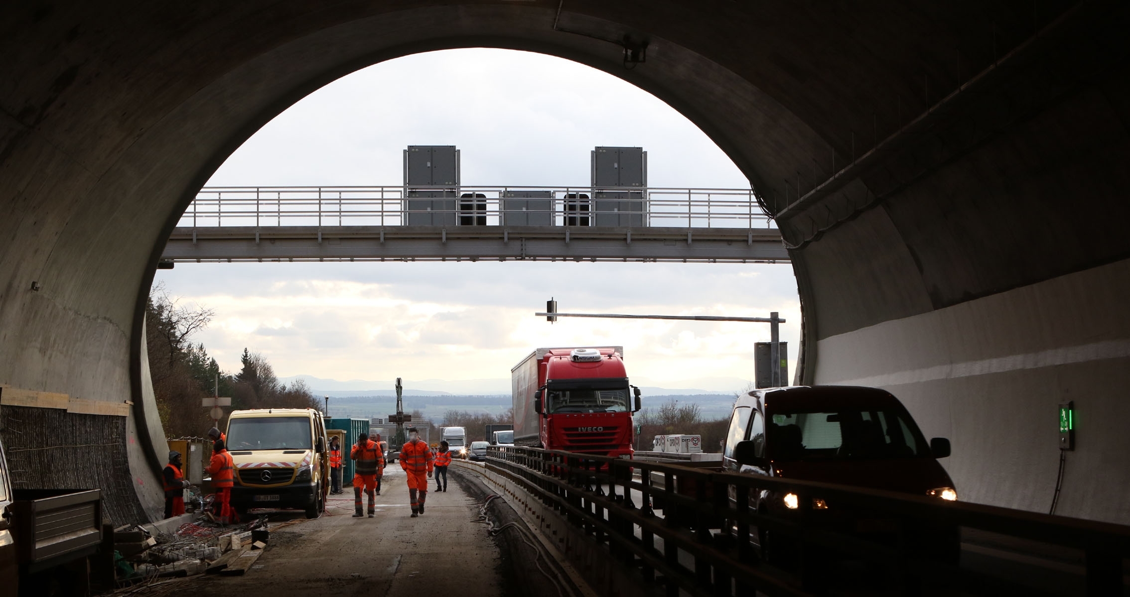 Heute Abend ist der Schönbuchtunnel ab 21 Uhr in Fahrtrichtung Herrenberg gesperrt. Bild: Bäuerle/A