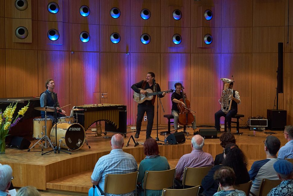 The Erlkings traten beim Liedfestival Sindelfingen mit Schuberts Zyklus Die schöne Müllerin auf.