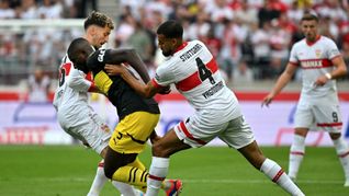 Nicht zu halten vom VfB: Torjäger Guirassy wechselte 2024 von Stuttgart nach Dortmund. (Archivbild)