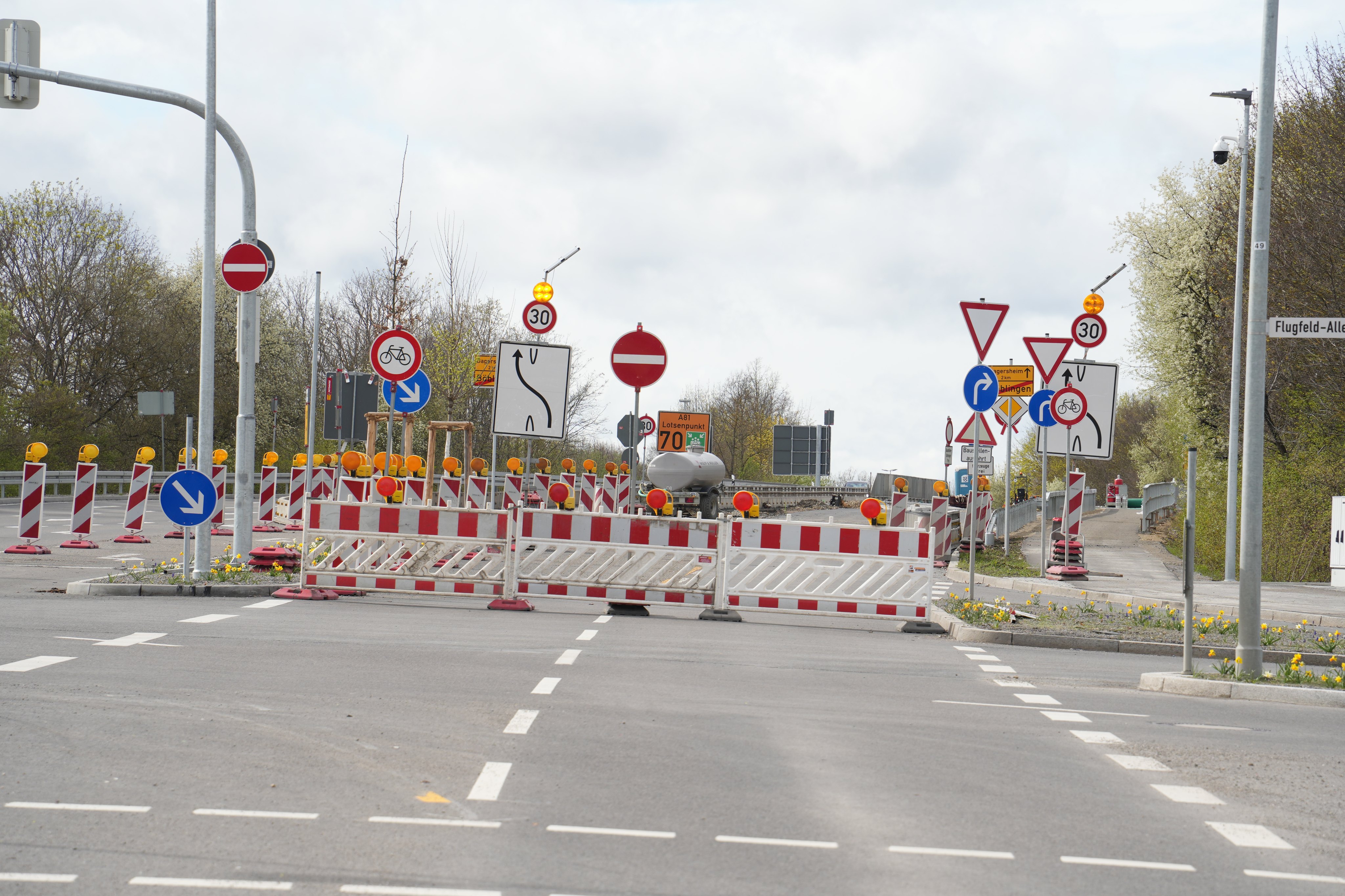 Bis Sonntag ist die Calwer Straße Richtung Dagersheim gesperrt.