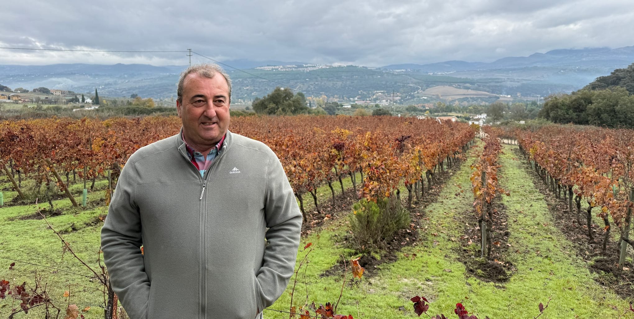 Friedrich Schatz in den Weinbergen der Finca Sanguijuela.