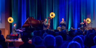 Beim Abschlusskonzert im Böblinger Sparkassen-Forum: Die Hanke Brothers (von links) Jonathan, Fabian, David und Lukas.