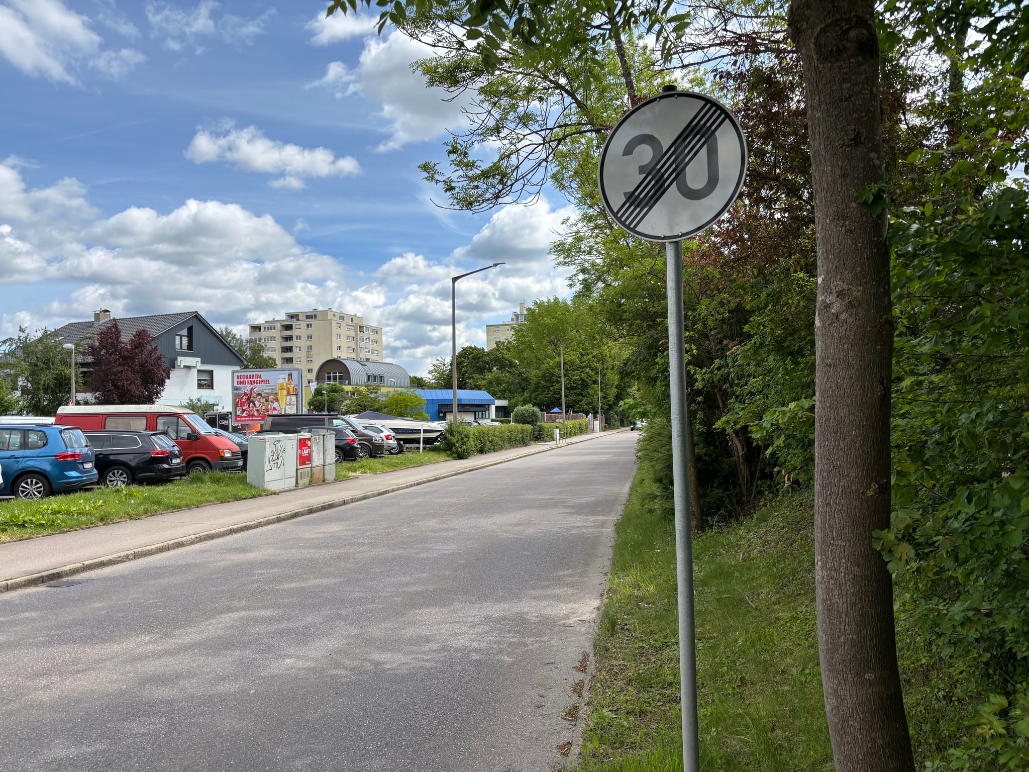 Vor dem Kinderhaus St. Martin wird der Tempo-30-Bereich bereits wieder aufgehoben.