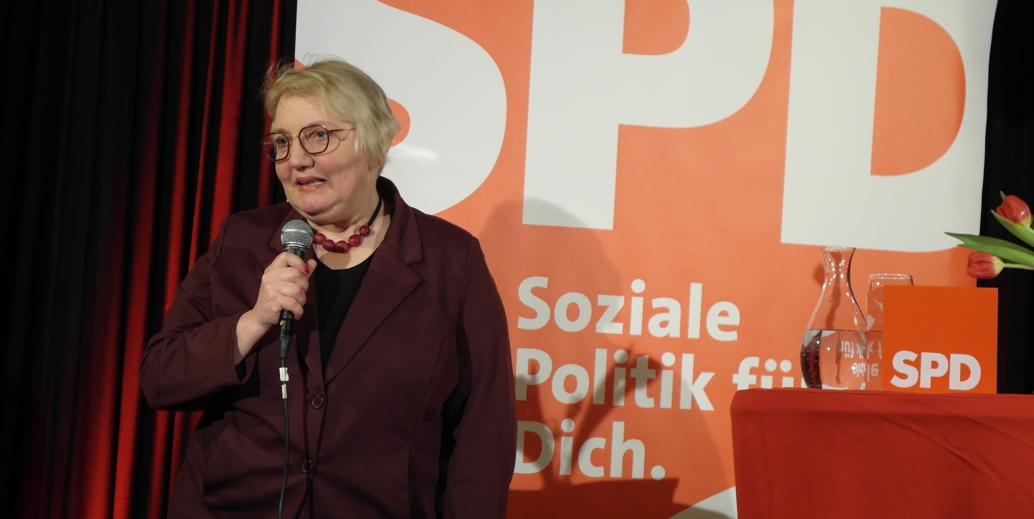 Beim Neujahrsempfang des Böblinger SPD-Stadtverbands und der Böblinger Gemeinderats-Fraktion „SPD+Linke“ war  im Alten Amtsgericht auf dem Schlossberg Katja Mast zu Gast - Erste Parlamentarische Geschäftsführerin der SPD-Bundestagsfraktion.