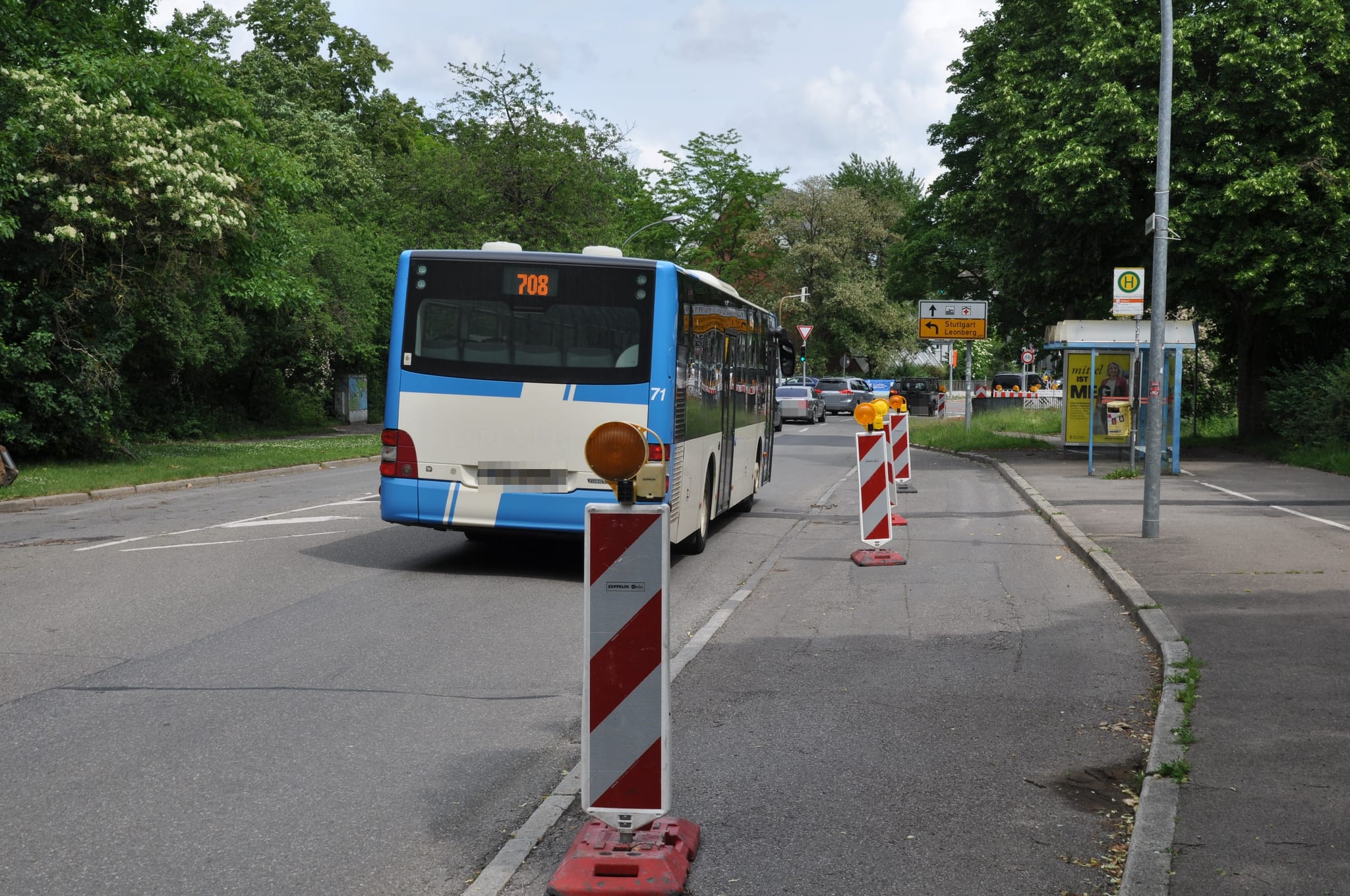 Künftig entfällt die Haltebucht, der Bus hält dann direkt auf der Fahrbahn.