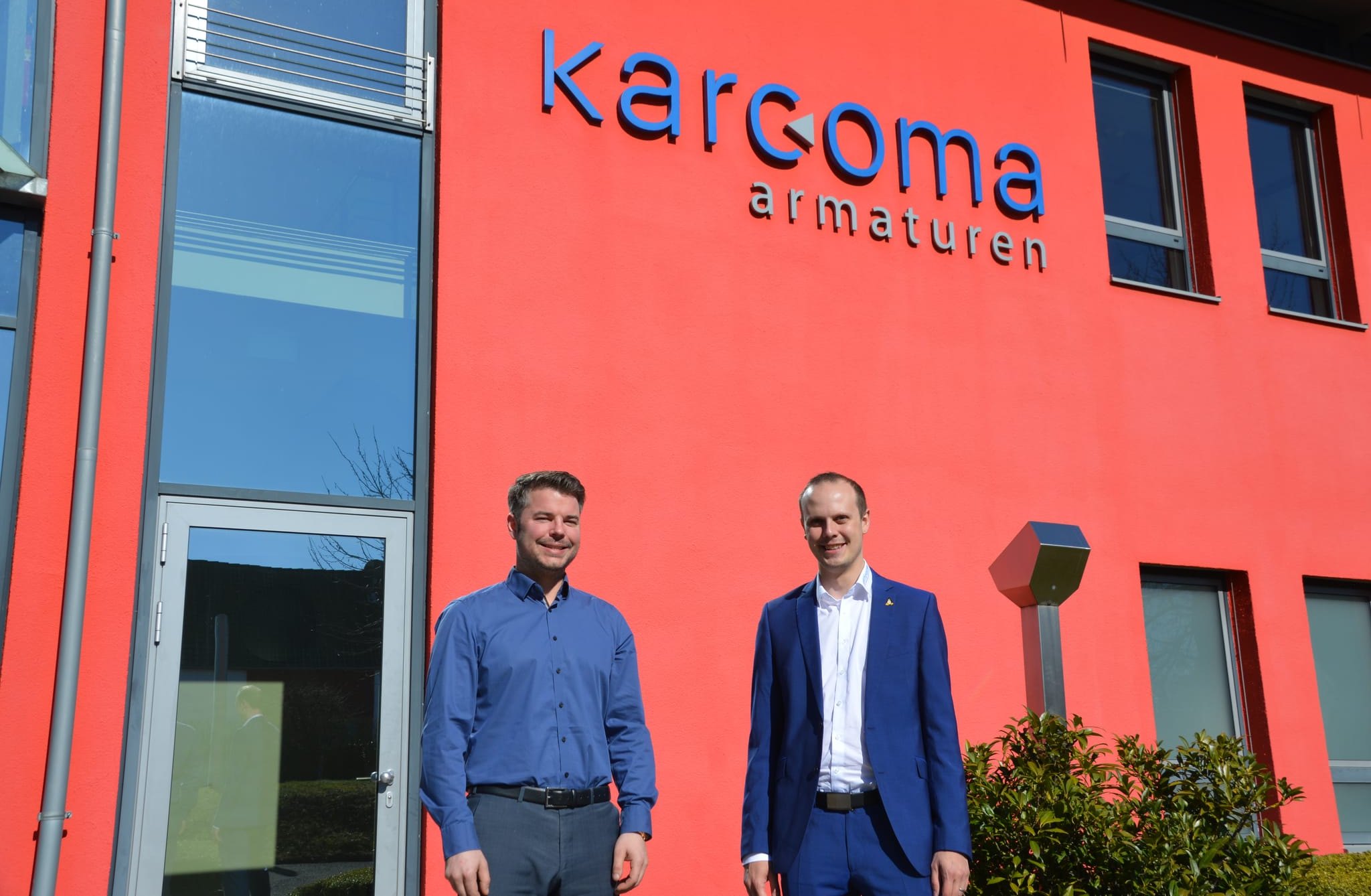 Karcoma-Geschäftsführer Stephen Boyle (links) und Dominque Dewitt aus der Geschäftsleitung, blicken optimistisch in die Zukunft.