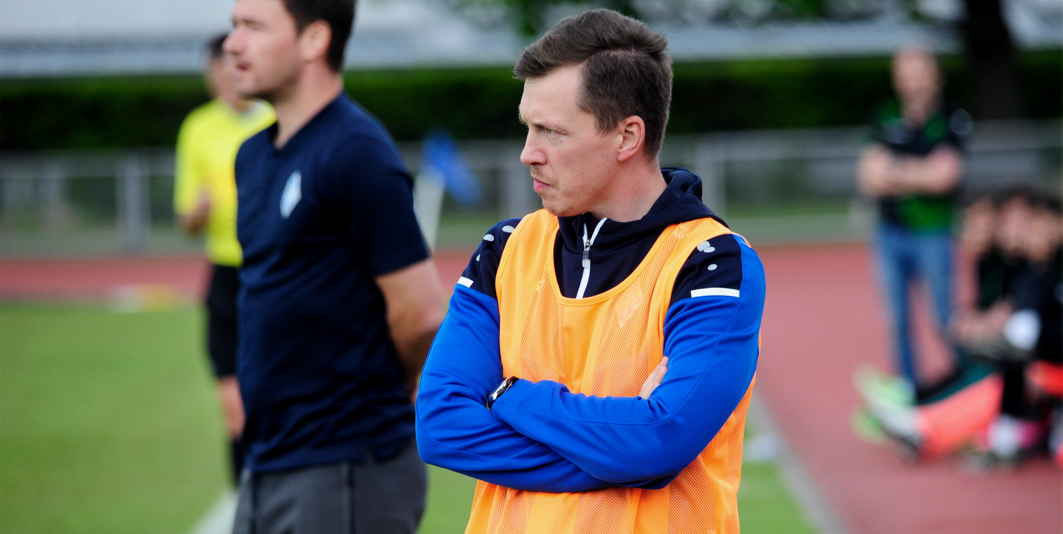 Trainer Thomas Siegmund hat keine gute Laune.Bild: Photostampe