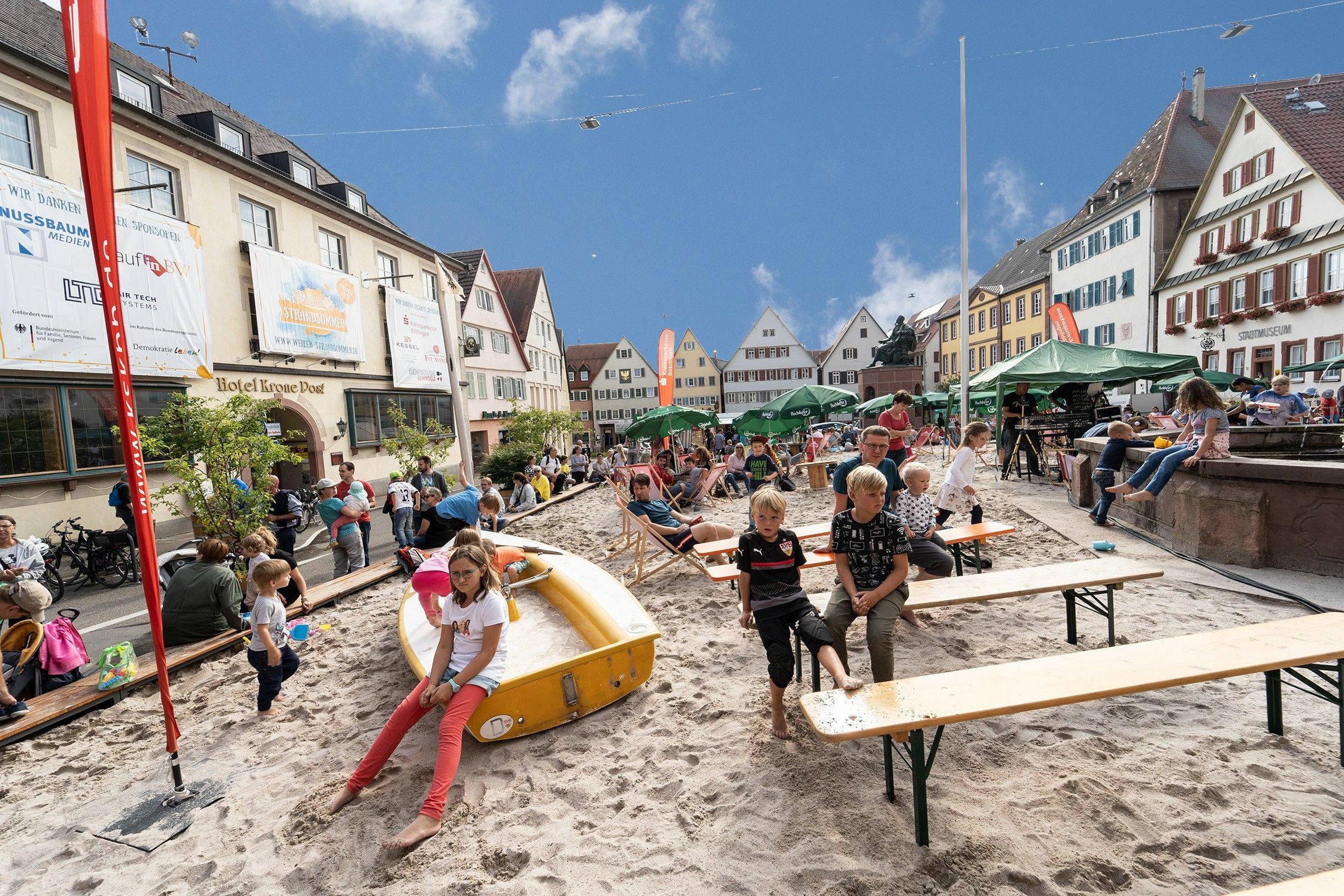 Der Strandsommer lockt nach Weil der Stadt. Bild: Richter