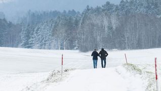 Das Land – so wie hier in Bösingen zwischen Schwarzwald und Schwäbischer Alb – färbt sich langsam weiß. Doch reicht es zum Start in die Skisaison?
